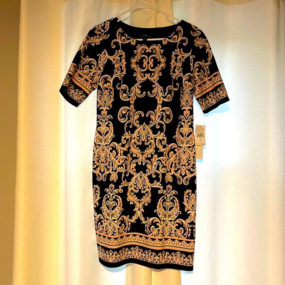 R&K pink and black paisley dress!